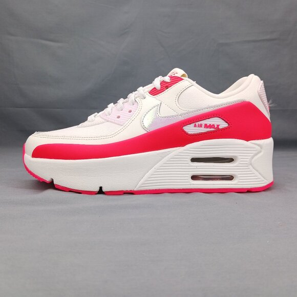Nike Shoes - Nike Air Max 90 LV8 Women's Shoes Sneakers HF5073 133 White Red Sizes 8-10